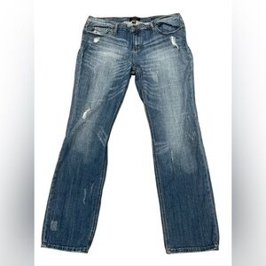 Judy Blue Stylish Skinny Fit Blue Distressed Jeans Size 3XL Stretch Denim